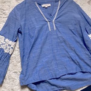 Blue Cotton Blouse